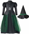 IKALI Women Gothic Witch Costume Black Halloween Hat Size 8-10 by Deal US