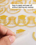 Lollutdotu 100PCS Graduation Stickers Class of 2025 Gold Foil Seals 1.6 inch by Deal US