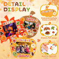 Memorywuu 36 Sets Thanksgiving DIY Crafts Kit Fall Photo Frames Pumpkin Leaf by Deal US