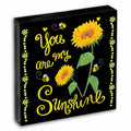 Crizaor You Are My Sunshine Inspirational Acrylic Keychain Black by Deal US