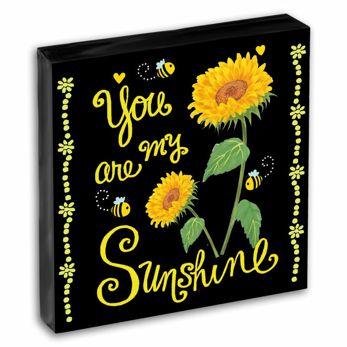 Crizaor You Are My Sunshine Inspirational Acrylic Keychain Black by Deal US
