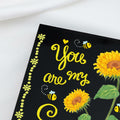 Crizaor You Are My Sunshine Inspirational Acrylic Keychain Black by Deal US