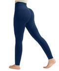 LUMIVAE High Waisted Tummy Control Butt Scrunch Leggings Naval Academy Size S by Deal US