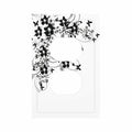 sptvan Black Flower Butterfly 1 Gang Duplex Wall Plate Outlet Cover 5x3 IN by Deal US
