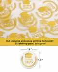 Lollutdotu 100PCS Graduation Stickers Class of 2025 Gold Foil Seals 1.6 inch by Deal US