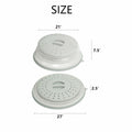 ICEICE Microwave Splatter Cover BPA-Free Vented Lid with Gloves Grey 1Pc by Deal US