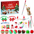 Frerdui Cat Advent Calendar 2025 24 Days Kitten Toys Feather Teaser Red by Deal US