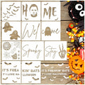 Yhliua Large Halloween Door Mat Stencil Ghost Template Reusable Craft Art by Deal US