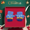 CNGYNI Toddler Cartoon Knitted Convertible Gloves Mittens Cover Sky Blue 1-3Y by Deal US