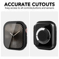 SPGUARD Apple Watch Series 11/10 46mm Hard Case 2 Pack Black + Glass by Deal US