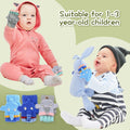 CNGYNI Toddler Cartoon Knitted Convertible Gloves Mittens Cover Sky Blue 1-3Y by Deal US