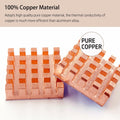 Haojiaho Pure Copper HeatSink 0.59x0.59x0.24in Adhesive Tape 2PCS Copper by Deal US