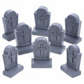 BESTOYARD Halloween Mini Tombstone Decorations 20Pcs Gray Resin 1.06x0.70x0.39in by Deal US