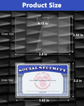 Glsgsb 6 Pack Social Security Card Protectors 24 Mil Clear Waterproof by Deal US
