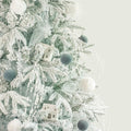 KI Store Velvet Christmas Balls Lux Gray 25pcs Flocked Xmas Tree Decor by Deal US