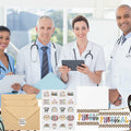 Motiskyy 50Sets Christmas Physical Therapy Thank You Cards w/ Envelopes Stickers by Deal US