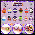 Halloscume Halloween Squeeze Toys 48 Pack Soft Slow Rising Ghost PU by Deal US