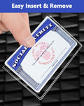 Glsgsb 6 Pack Social Security Card Protectors 24 Mil Clear Waterproof by Deal US