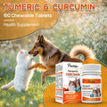 PetriTailor Turmeric Curcumin Dog Supplement Hip & Joint Support 60 Tablets by Deal US