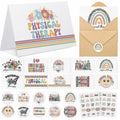 Motiskyy 50Sets Christmas Physical Therapy Thank You Cards w/ Envelopes Stickers by Deal US