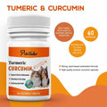 PetriTailor Turmeric Curcumin Dog Supplement Hip & Joint Support 60 Tablets by Deal US