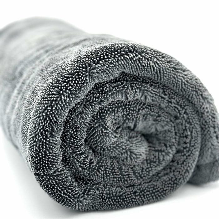 GW WUNDERGOODS Microfiber Towels Car Detail 1400 GSM Gray 20x24 by Deal US