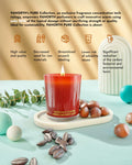 96NORTH Pure Hazelnut Coffee Soy Wax Candle 1-Wick Red Small-Medium by Deal US