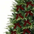 HSXJJ 12 Pcs Small Khaki Velvet Christmas Tree Bows Ornaments 3.5x3.5 Inch by Deal US