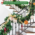 Meschett Velvet Ball Christmas Ornaments Set 12pcs 78mm Green Brown Neutral by Deal US