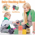 Qirptey Montessori Baby Toys Infant Pull String Stacking Cups Multicolor by Deal US