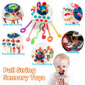 Qirptey Montessori Baby Toys Infant Pull String Stacking Cups Multicolor by Deal US