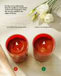 96NORTH Pure Hazelnut Coffee Soy Wax Candle 1-Wick Red Small-Medium by Deal US