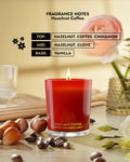 96NORTH Pure Hazelnut Coffee Soy Wax Candle 1-Wick Red Small-Medium by Deal US