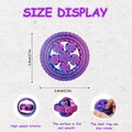 MAVLENT 3D Printed Toy Fidget Spinner 4PCS Multicolor Stress Relief Bulk by Deal US