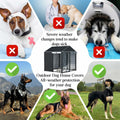 NGB Outdoor Dog Kennel Cover 4x4x4.5ft 600D Waterproof Windproof Black by Deal US