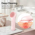 ZEXIYP Silicone Face Scrubber Electric Waterproof Brush 5 Strength Pink by Deal US