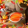 Haull 6 Pc Thanksgiving Bathroom Rugs Autumn Pumpkin Orange 16x16 Inch by Deal US