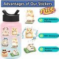Gxizlba Cute Shark Stickers 50Pcs Vinyl Cartoon Ocean Animal Decals by Deal US