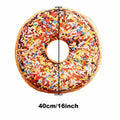 Bettli Chocolate Donut Photoreal Print Throw Pillow Cushion Plush Toy 1 Count by Deal US