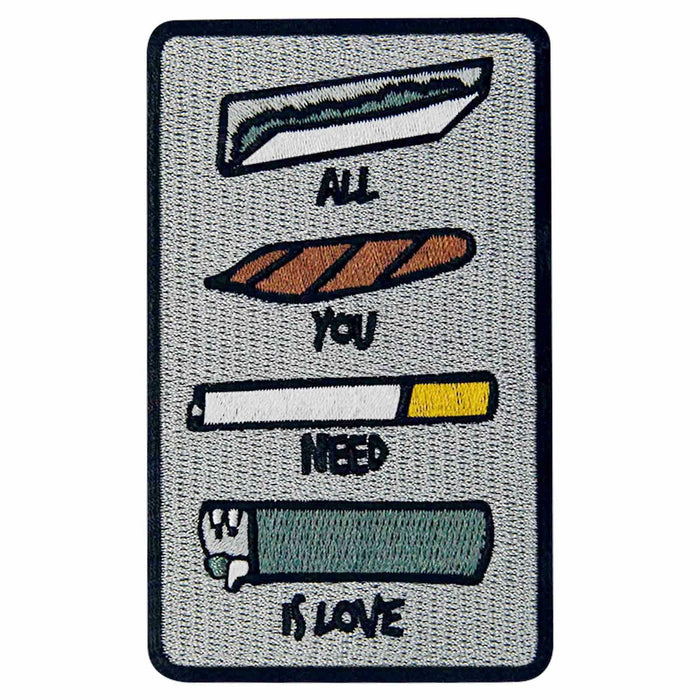 ZEGINs All You Need is Love Embroidered Patch Iron-On Sew-On Badge by Deal US