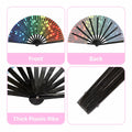 ZOYVUX Large Folding Handheld Dance Fans 2 Pcs Disco Clack Sound Fans by Deal US