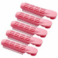 Galepromot 5Pcs Pink Volumizing Hair Root Clips Self-Grip Curlers DIY Styling by Deal US