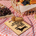 FONDCANYON Dachshund Bamboo Wood Cutting Board Kitchen Decor Brown by Deal US
