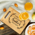 FONDCANYON Bamboo Cutting Board Kitchen Decor Brown Aunt Gift by Deal US