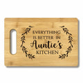 FONDCANYON Bamboo Cutting Board Kitchen Decor Brown Aunt Gift by Deal US