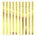 YSSZAM Mirror Wall Stickers Striped Design Acrylic Tiles 5x20cm Gold 10 Pcs by Deal US