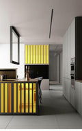 YSSZAM Mirror Wall Stickers Striped Design Acrylic Tiles 5x20cm Gold 10 Pcs by Deal US