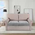 H.VERSAILTEX Chenille Loveseat Couch Cover 2pc Non-Slip Elastic Dove by Deal US