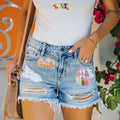 Dakartoon Groovy Patches Embroidery Applique DIY Heat Press 15 Pcs by Deal US