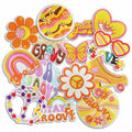 Dakartoon Groovy Patches Embroidery Applique DIY Heat Press 15 Pcs by Deal US